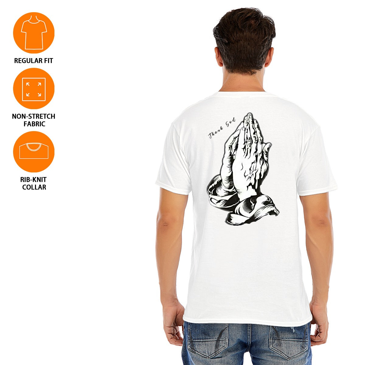 White ‘Thank God’ T-shirts (Unisex)
