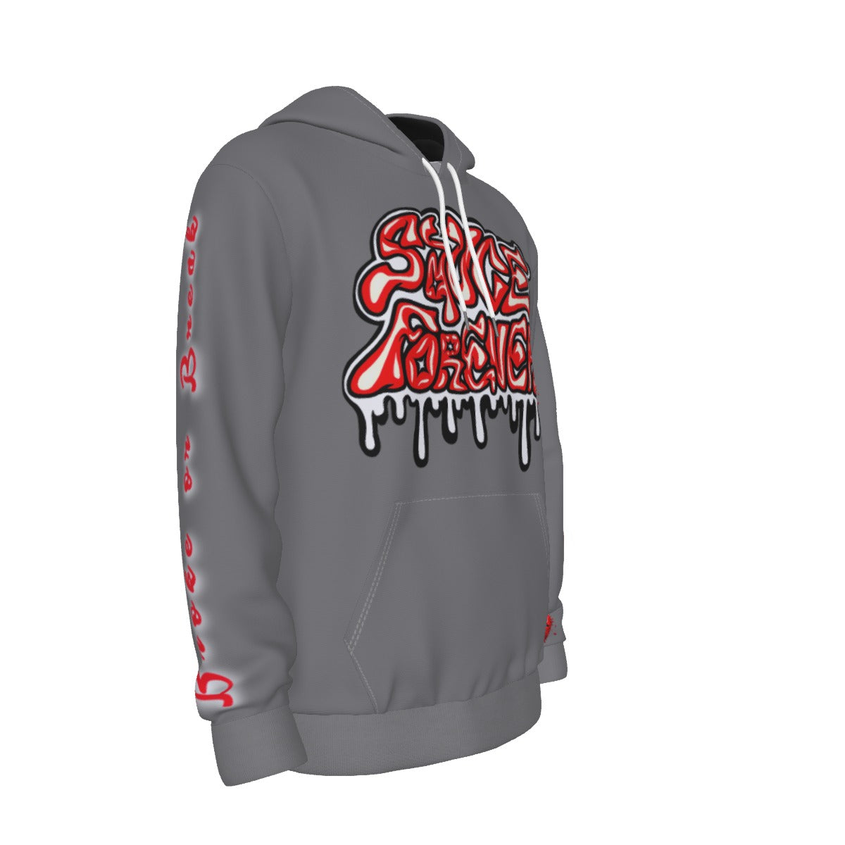 Gray Heart Broken, Heart Breaker Thicken Pullover Hoodie