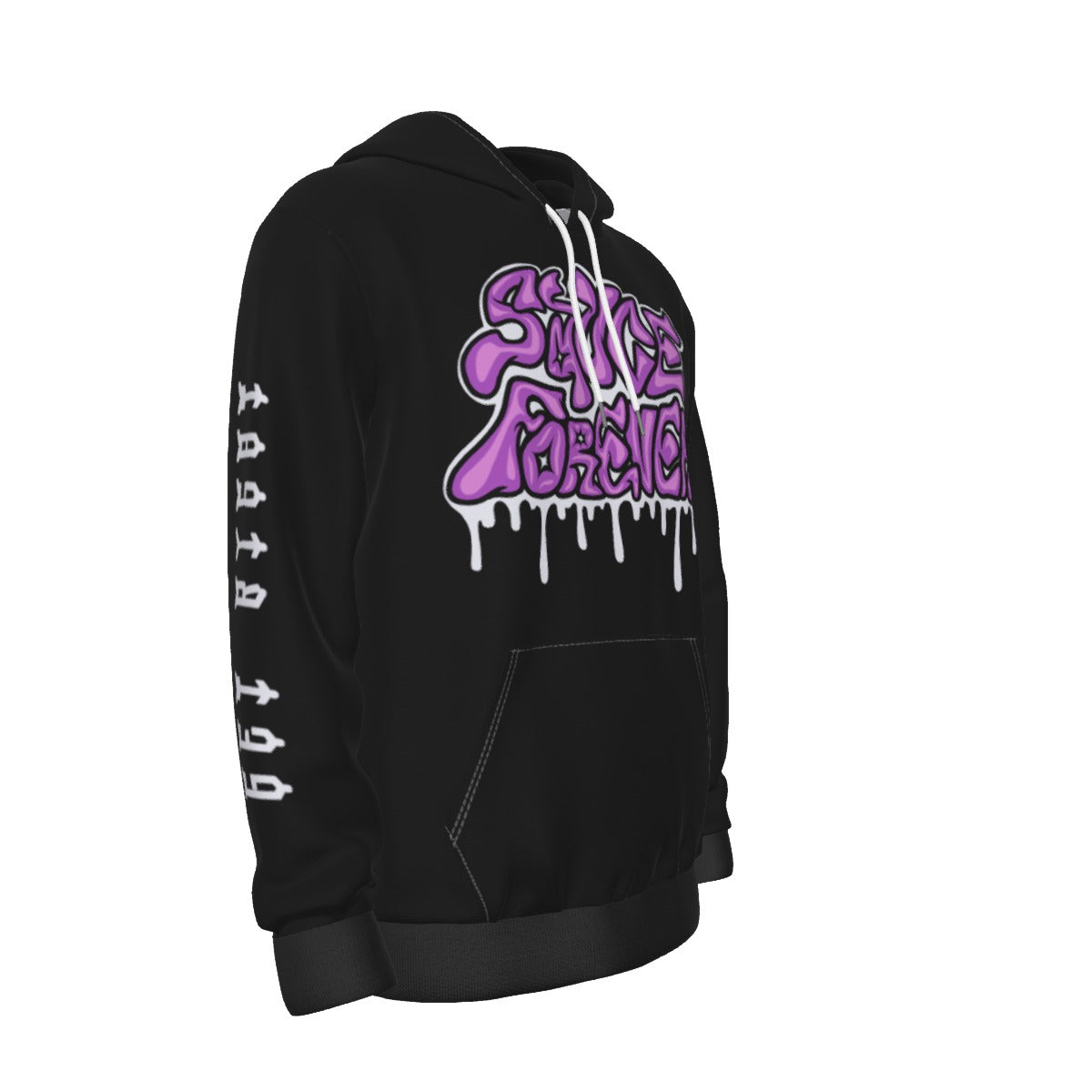 Og Black Sauce Forever Hoodie "Get Right Before You Get Left" (Men's Thicken Pullover Hoodie)