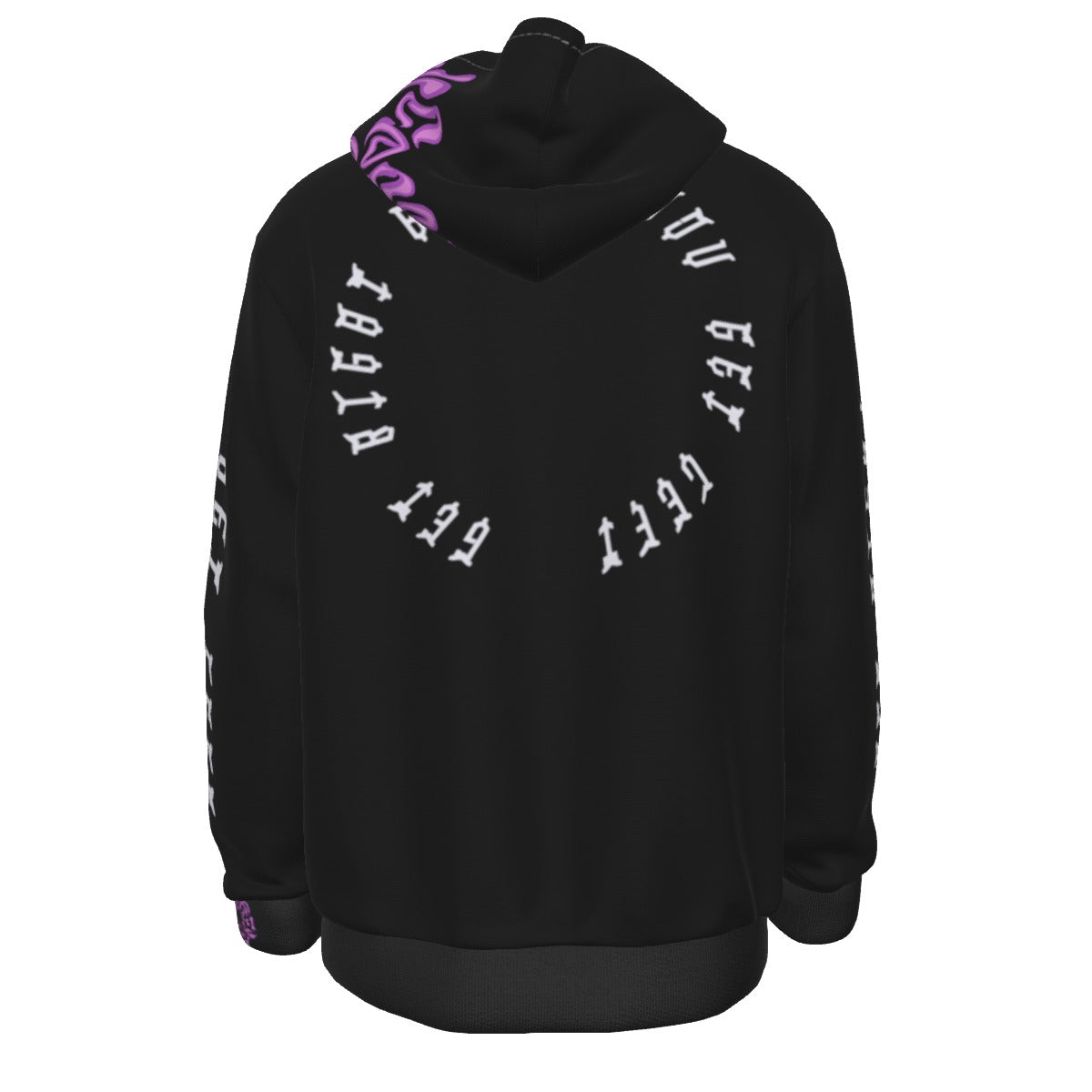 Og Black Sauce Forever Hoodie "Get Right Before You Get Left" (Men's Thicken Pullover Hoodie)