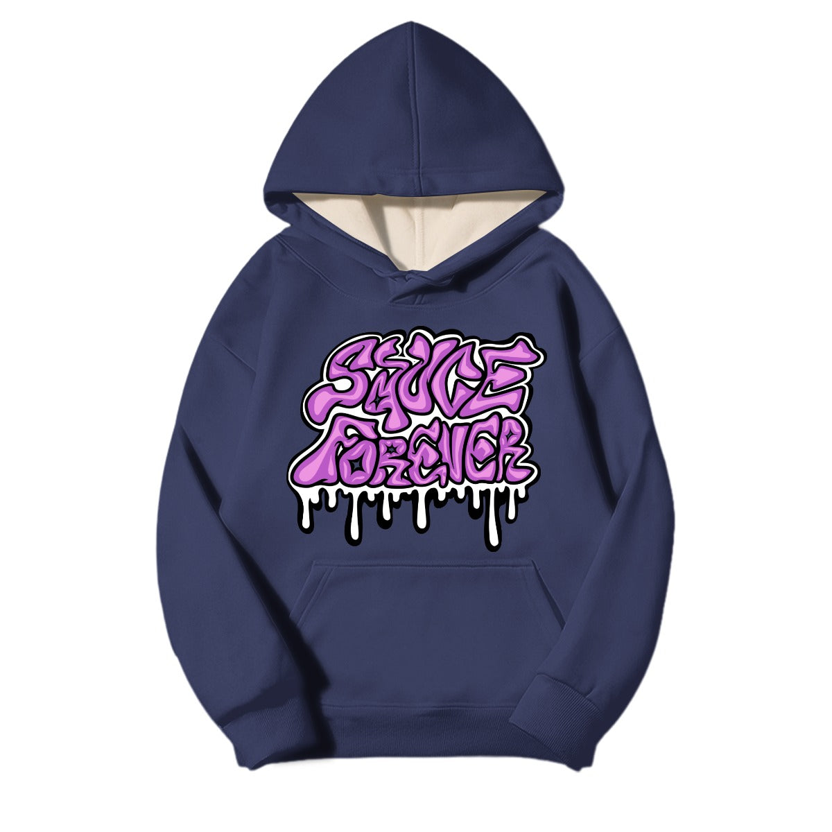 OG Logo Sauce Forever Men's Fleece-lined Hooded Sweatshirt (RUNS SMALL)
