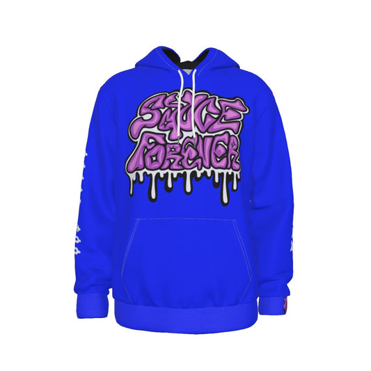 Blue 'Get Right Before You Get Left' Men's Thicken Pullover Hoodie