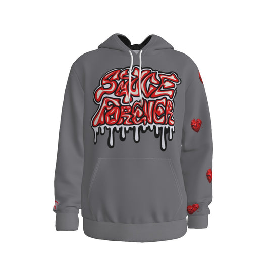 Gray Heart Broken, Heart Breaker Thicken Pullover Hoodie